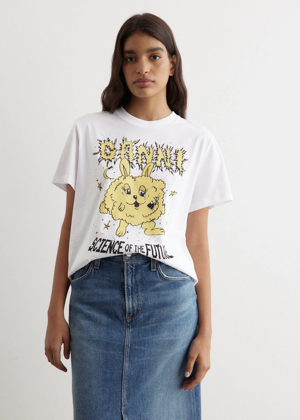 Basic Jersey Yellow Bunny Relaxed T-Shirt