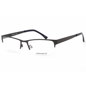 Adensco Men's Eyeglasses - Matte Grey Metal Frame Demo Lens, 53 mm | AD 128 0FRE 00