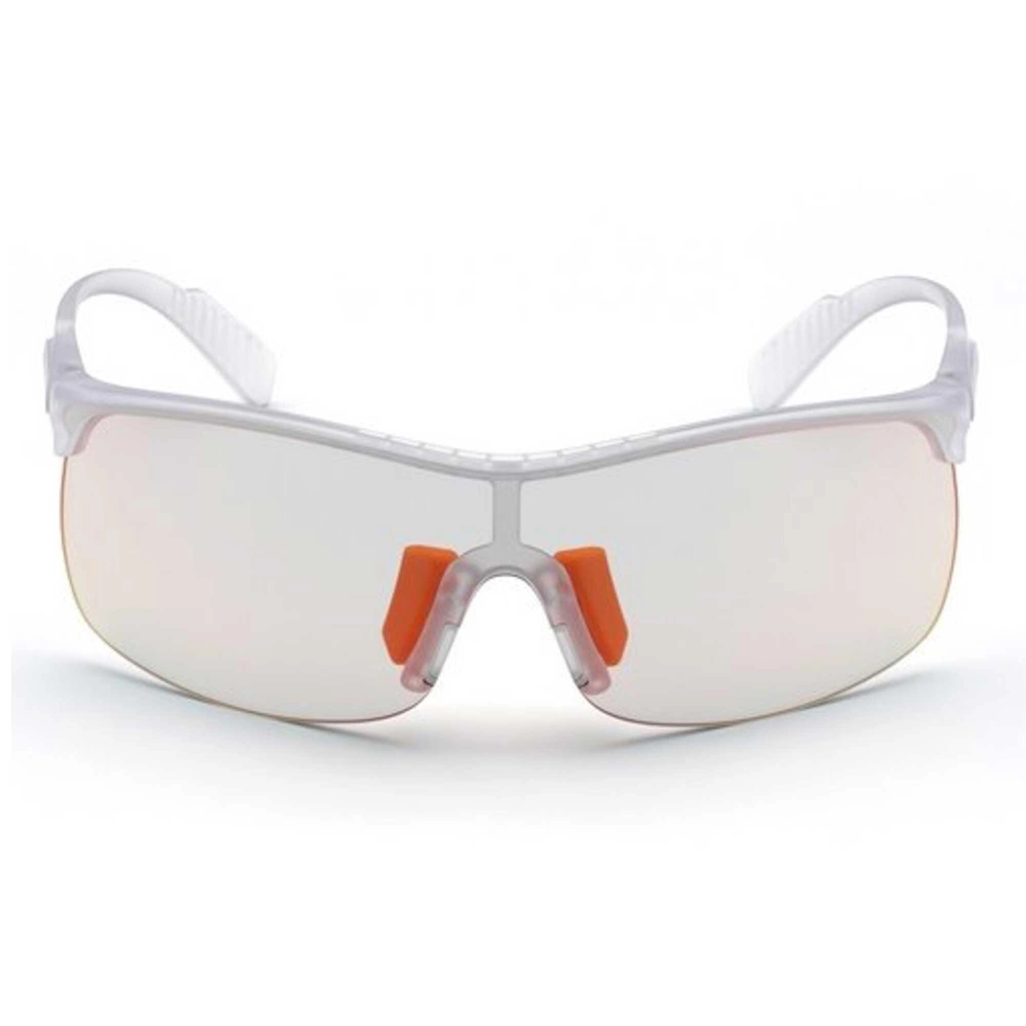 Adidas Women's Sunglasses - Crystal Plastic Half Rim Shield Frame| ADIDAS SP0003 26C