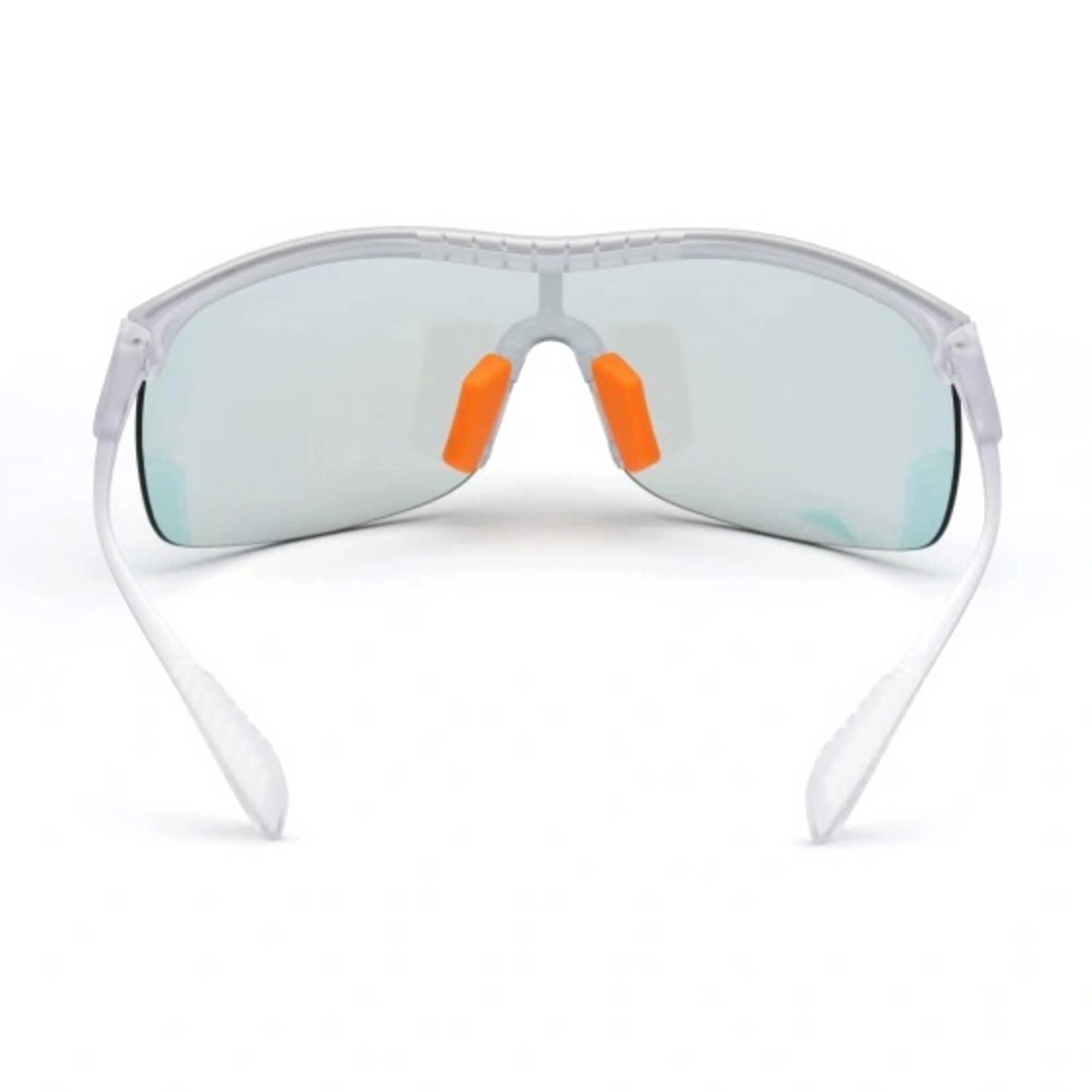 Adidas Women's Sunglasses - Crystal Plastic Half Rim Shield Frame| ADIDAS SP0003 26C