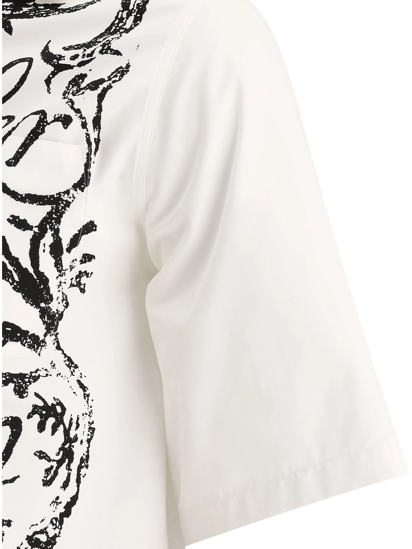 Alexander McQueen Short-Sleeved Motif Printed Shirt