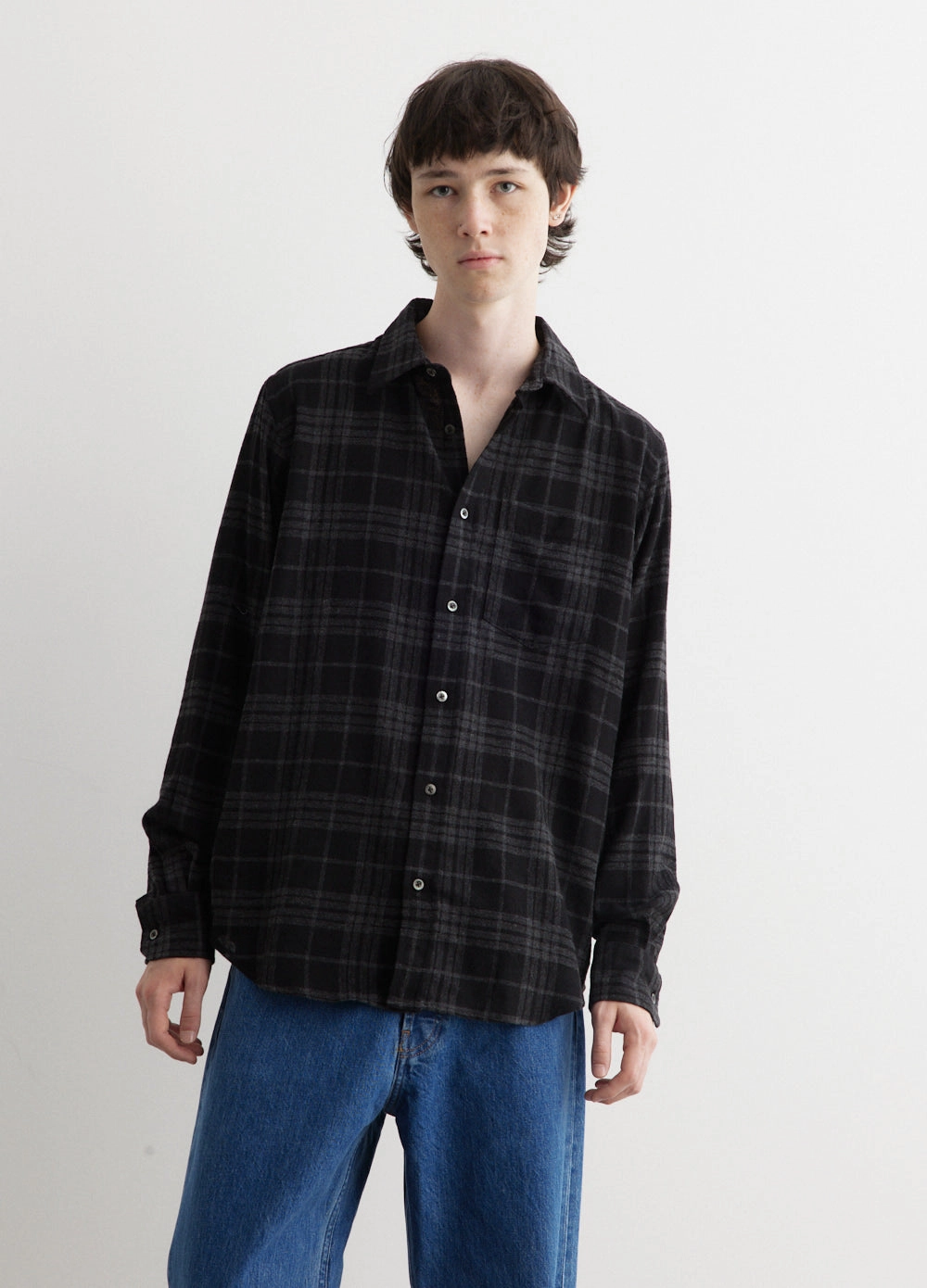 Algot Relaxed Wool Check Shirt