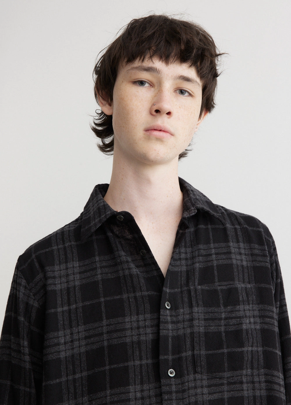 Algot Relaxed Wool Check Shirt