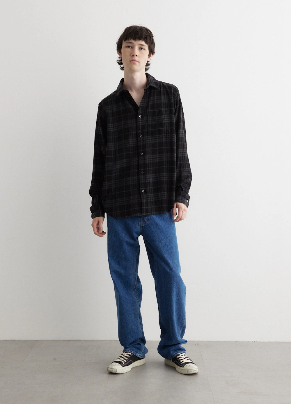 Algot Relaxed Wool Check Shirt