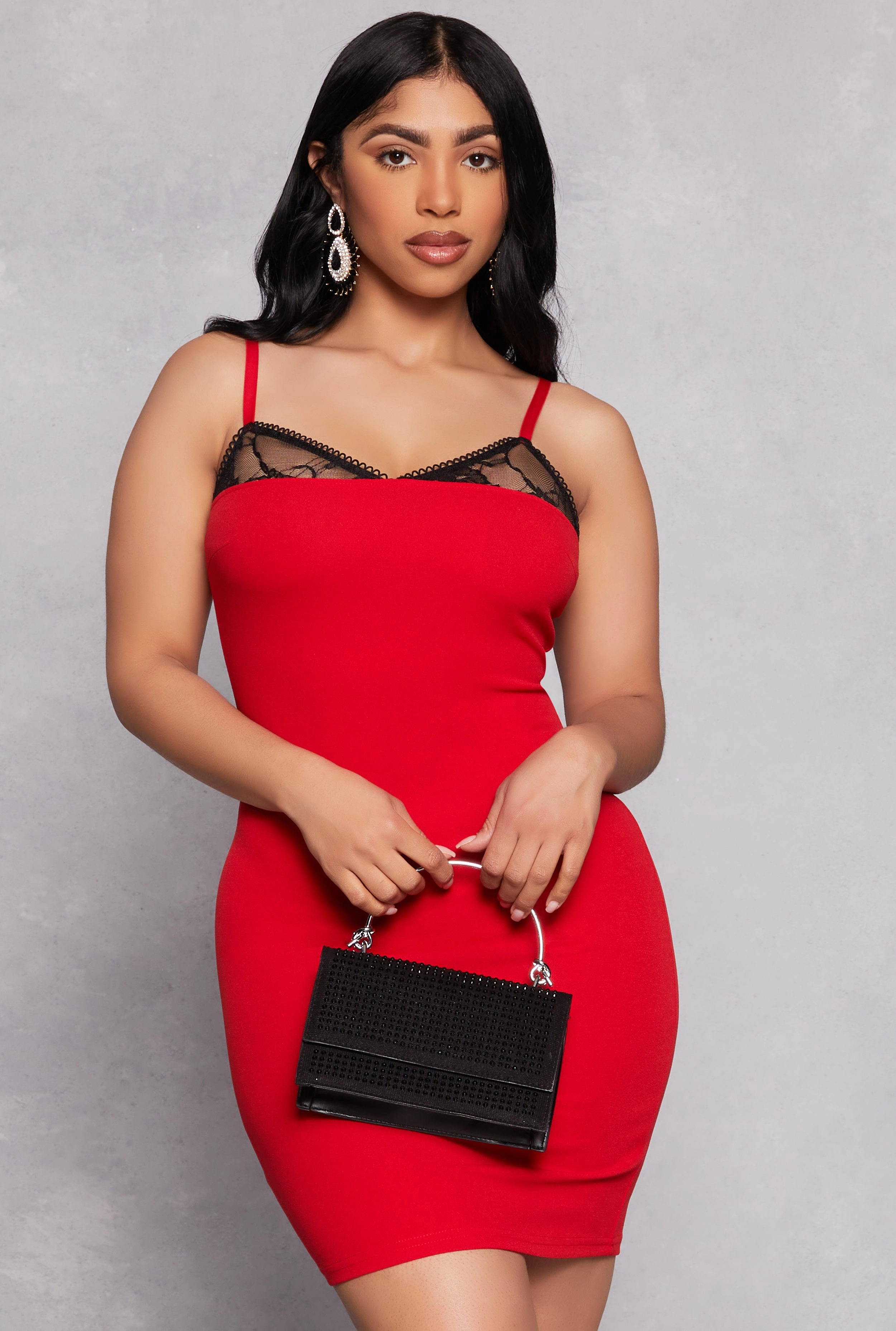 Almost Famous Lace Detail Cami Dress