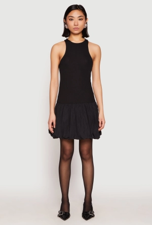 Almost Famous Racerback Tank Bubble Hem Dress