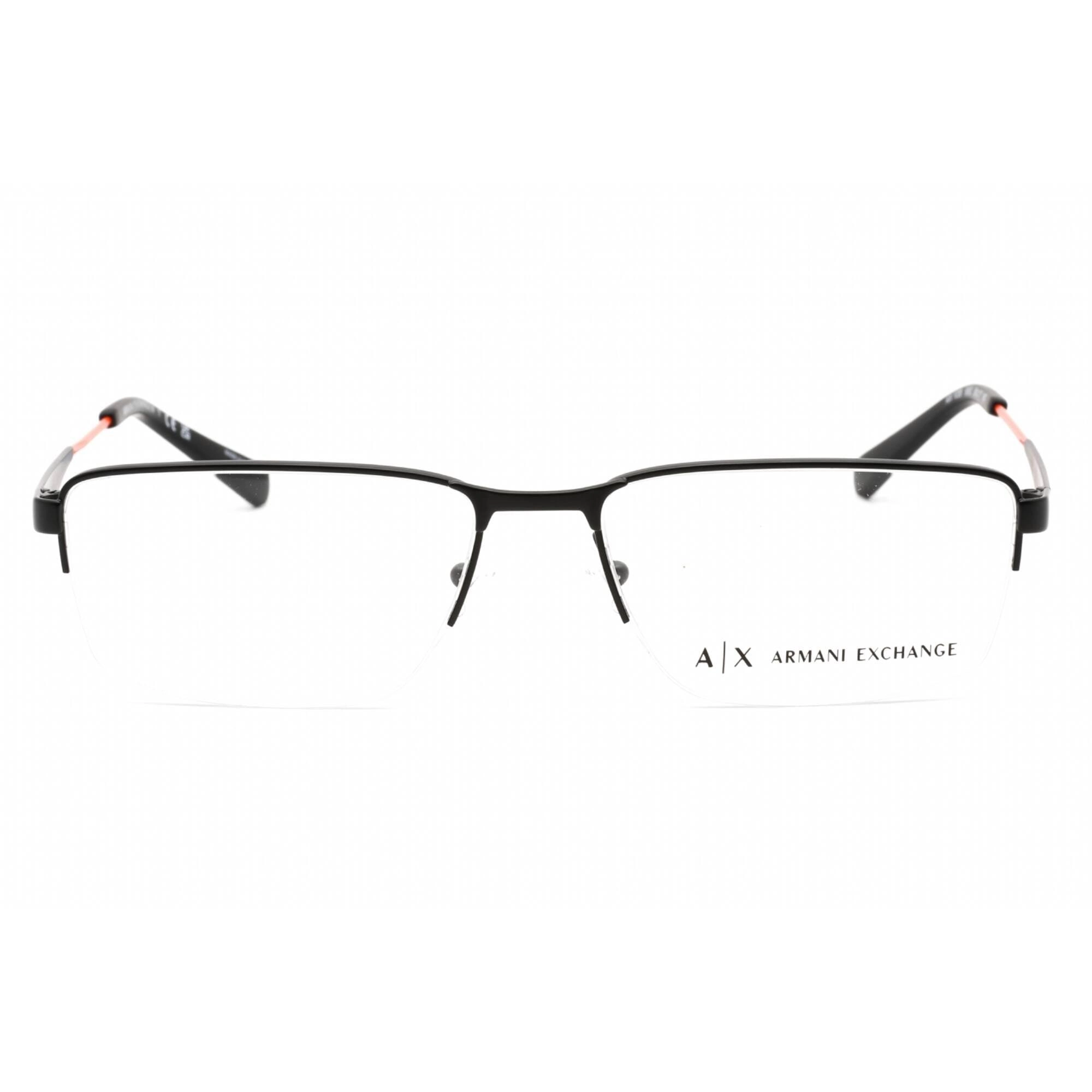 Armani Exchange Men's Eyeglasses - Matte Black Frame Clear Demo Lens | AX1038 6063