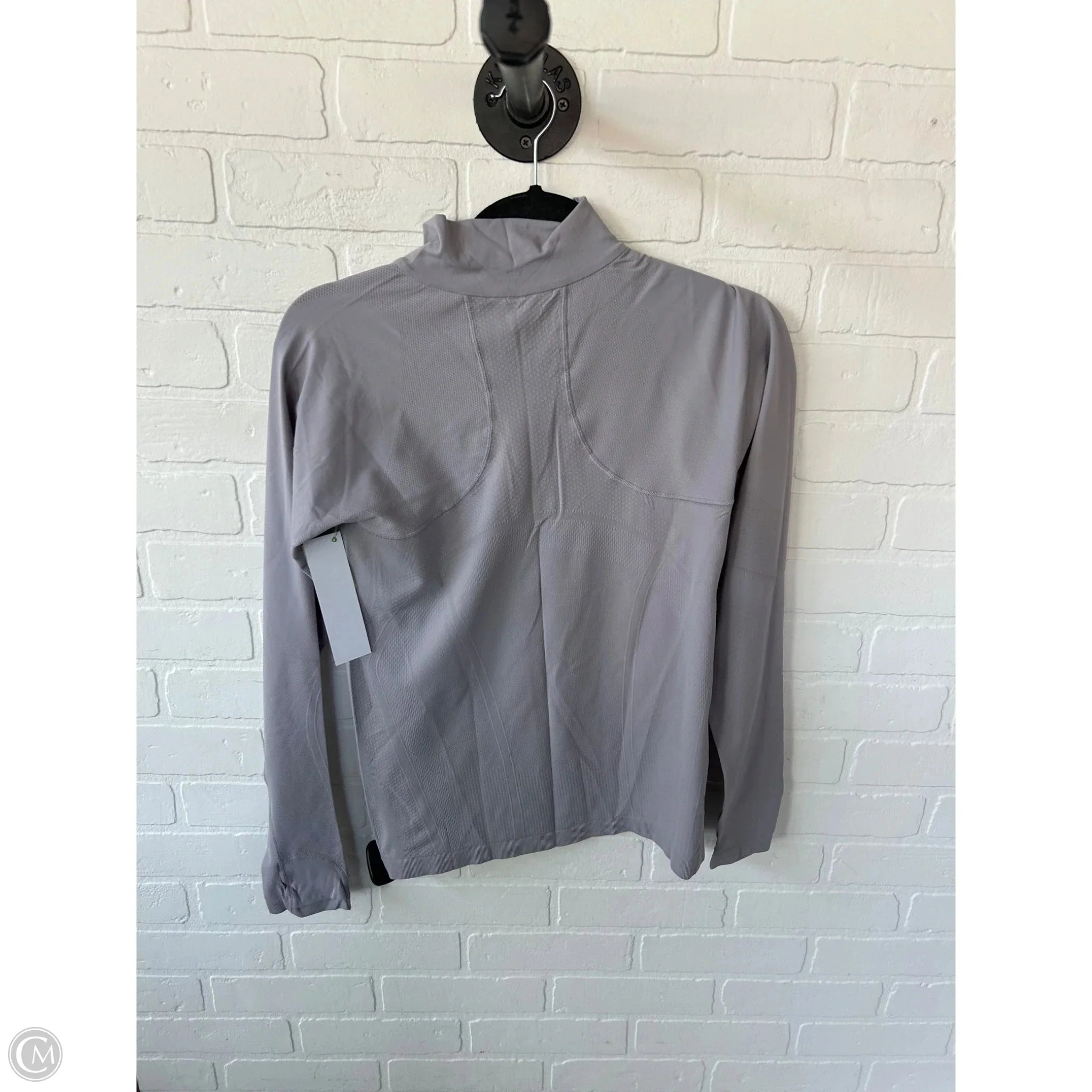 Athletic Top Long Sleeve Collar By Lululemon In Purple, Size: M
