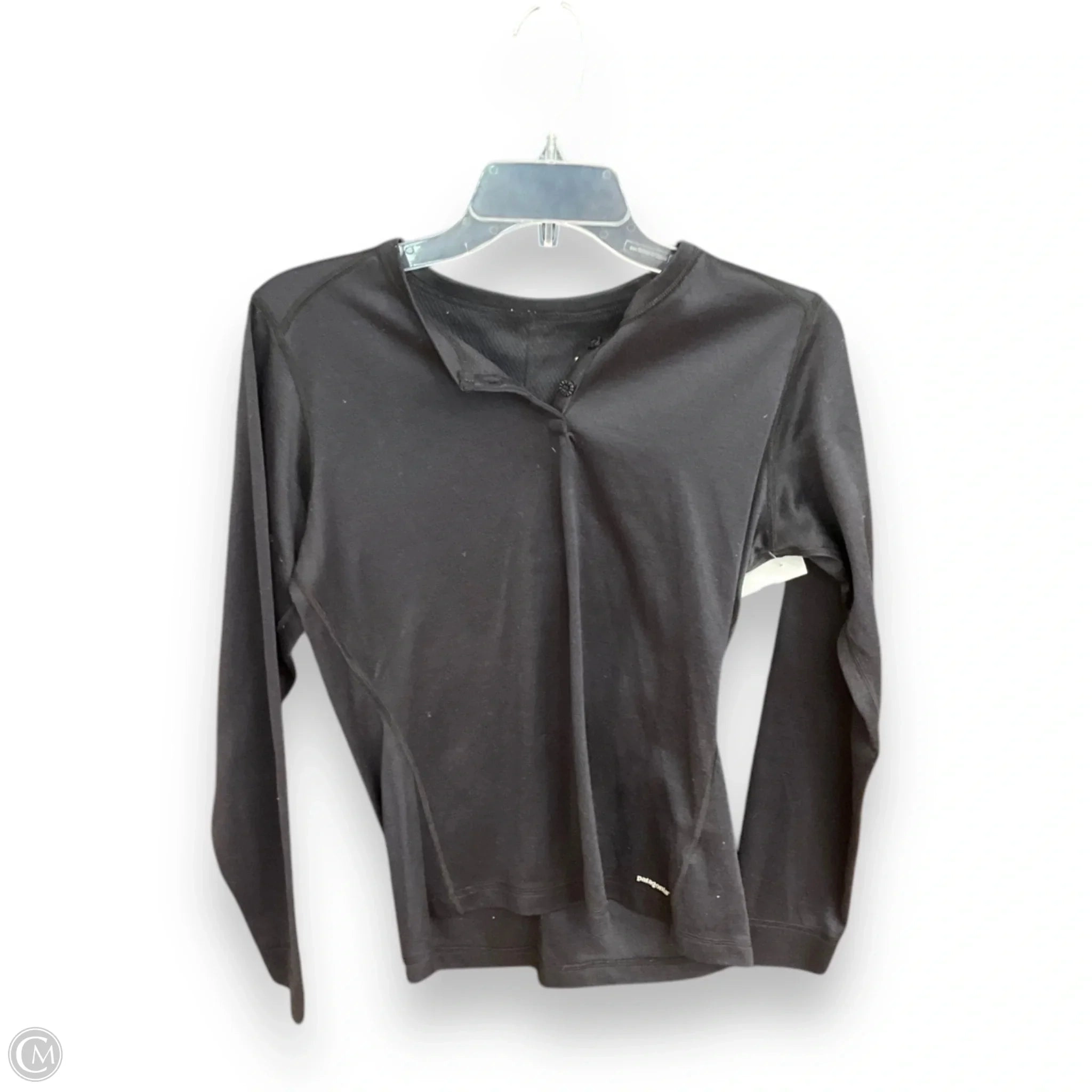 Athletic Top Long Sleeve Crewneck By Patagonia In Black, Size: M