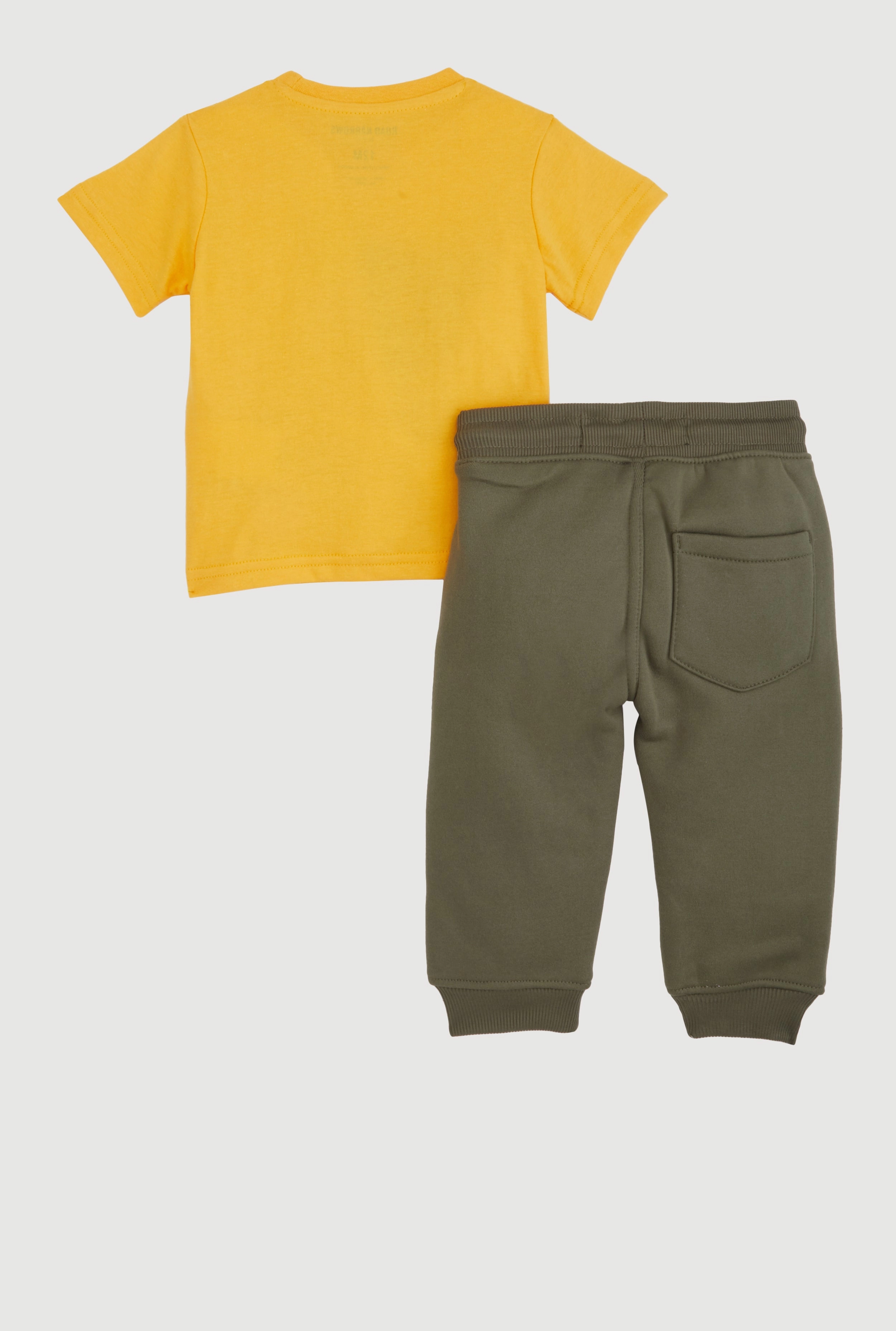 Baby Boys 12-24M Camo Bear Graphic Tee and Moto Joggers
