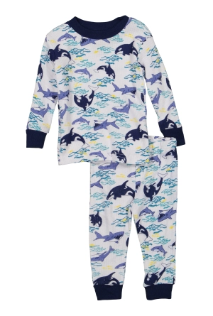 Baby Boys 12-24M Graphic Print Thermal Top and Pants Set
