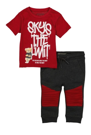 Baby Boys 12-24M Skys The Limit Tee and Joggers