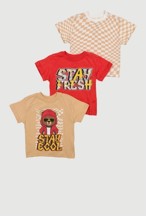 Baby Boys 12-24M Stay Fresh Stay Cool Graphic Tees 3 Pack