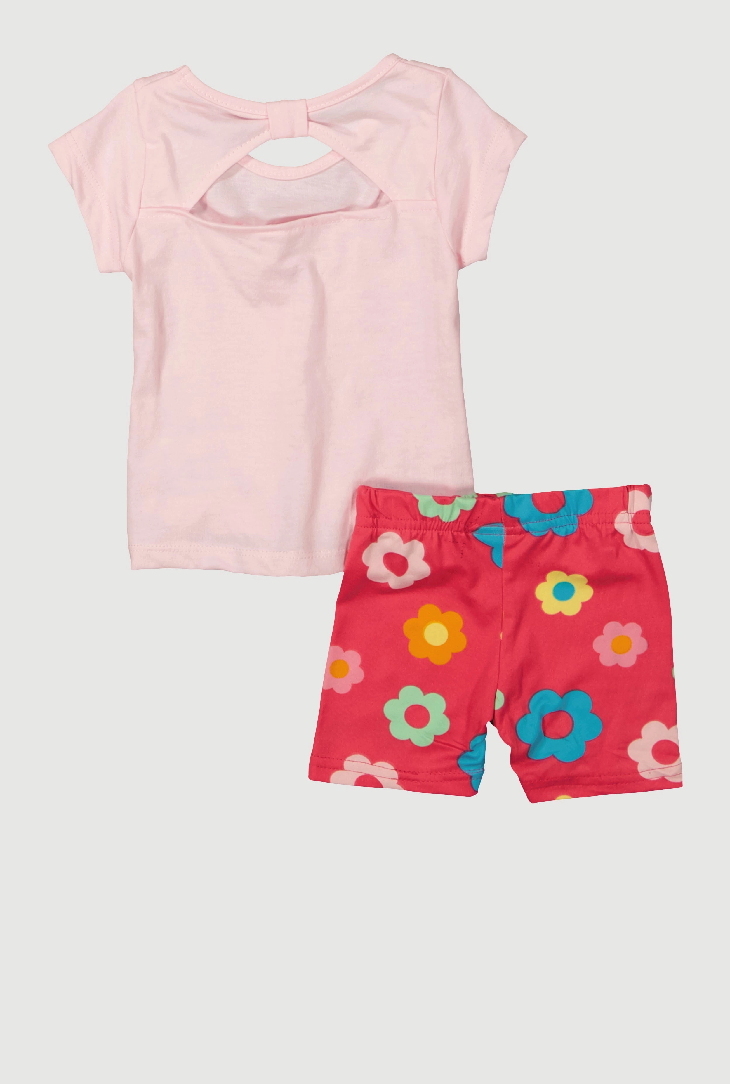 Baby Girls 12-24M Im Not Bossy Graphic Top and Shorts