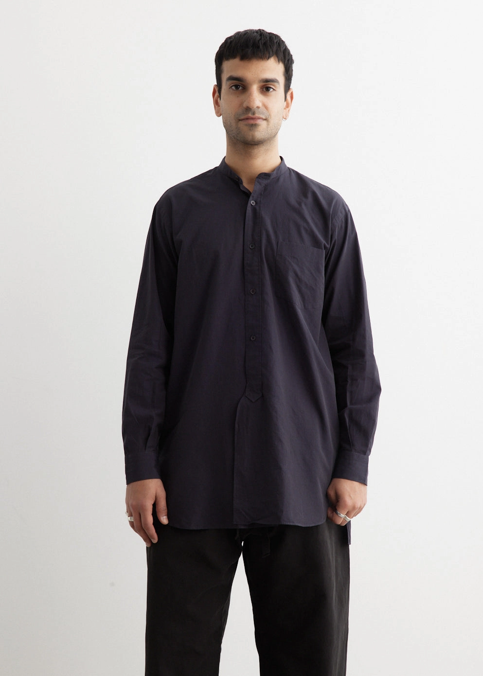 Band Collar Shirt