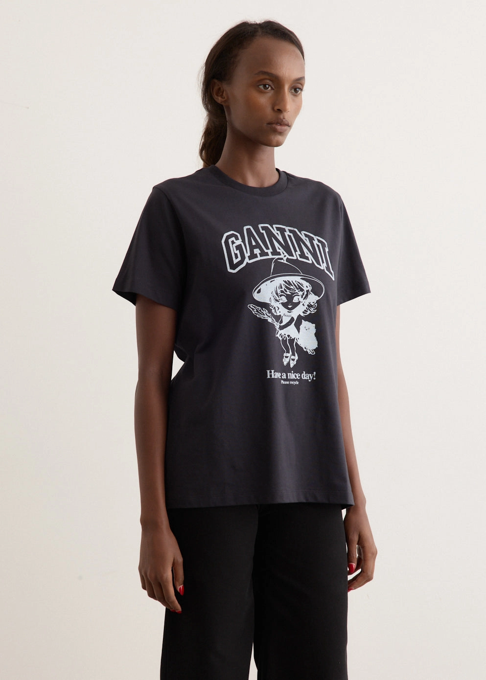 Basic Cotton Witch Relaxed T-Shirt