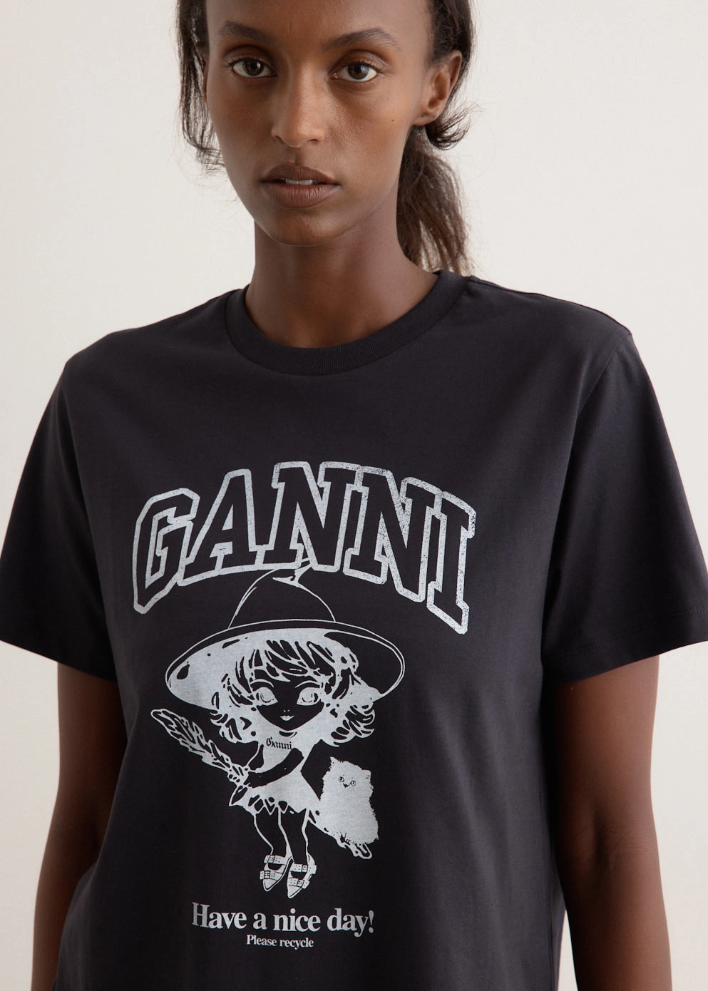 Basic Cotton Witch Relaxed T-Shirt