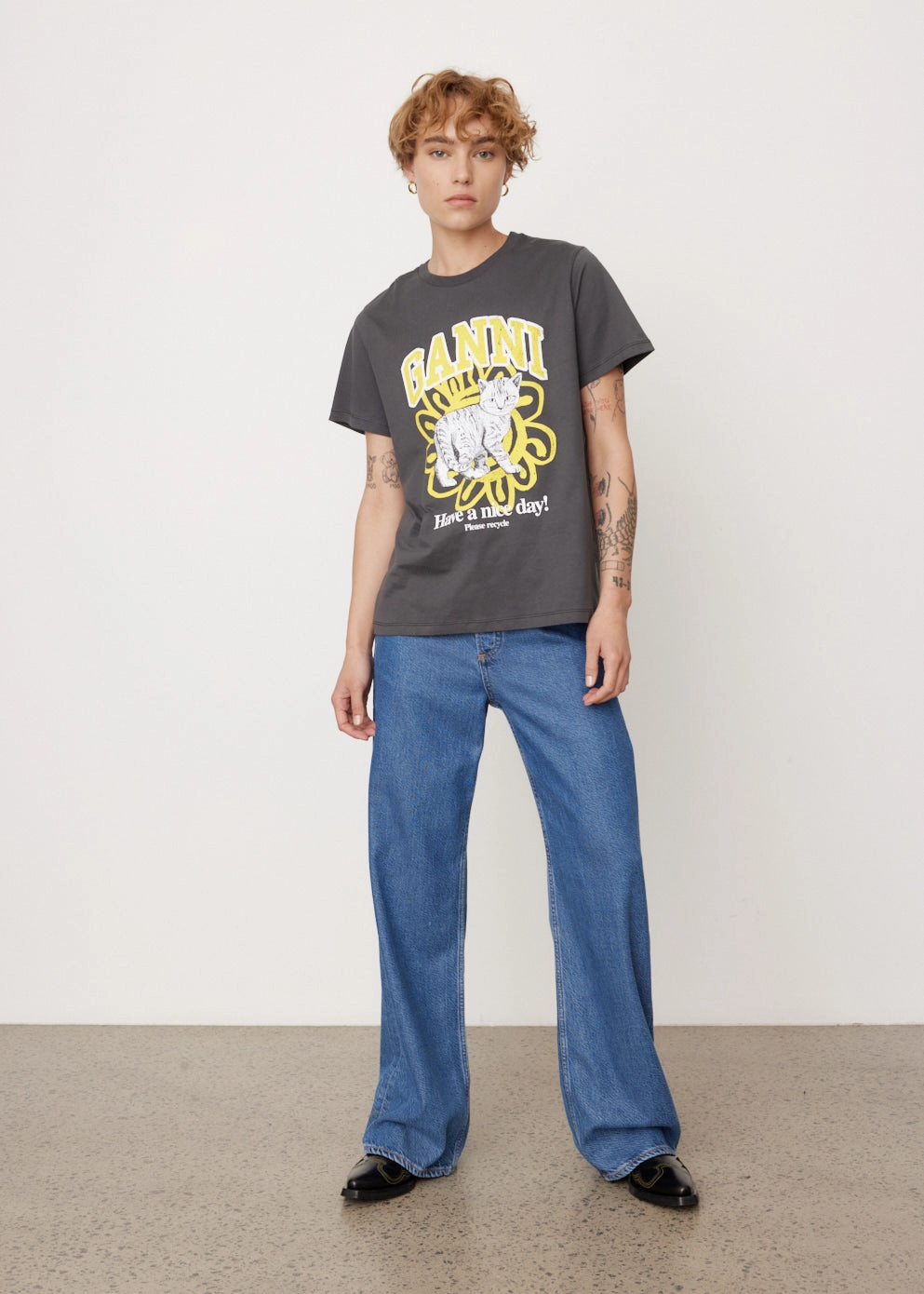 Basic Jersey Cat T-Shirt