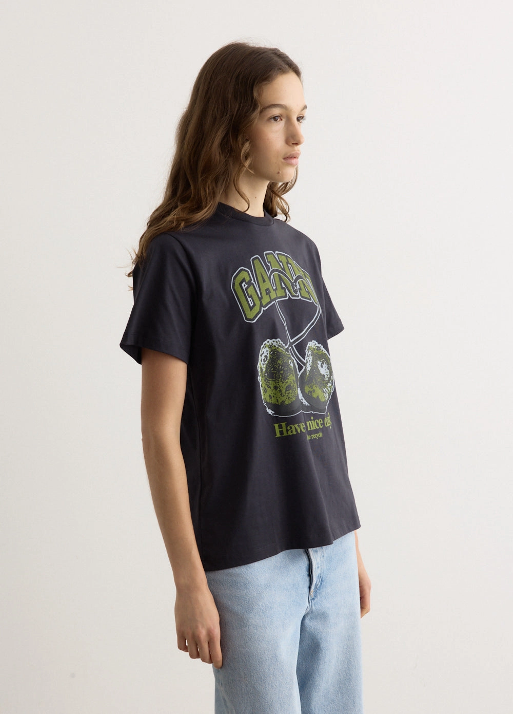 Basic Jersey Cherry Relaxed T-Shirt