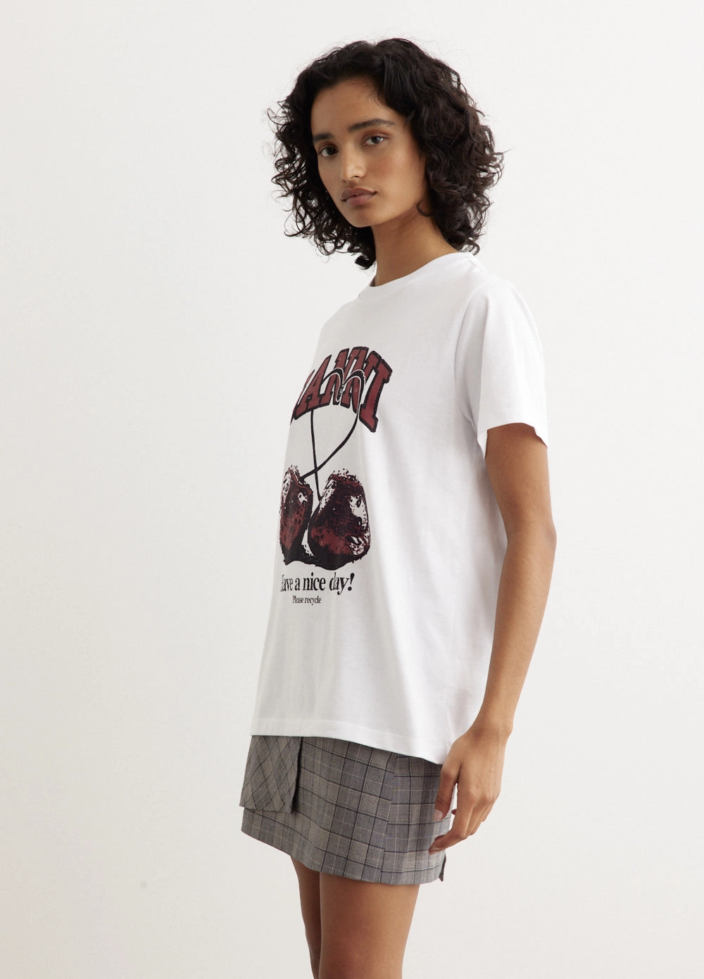 Basic Jersey Cherry Relaxed T-Shirt