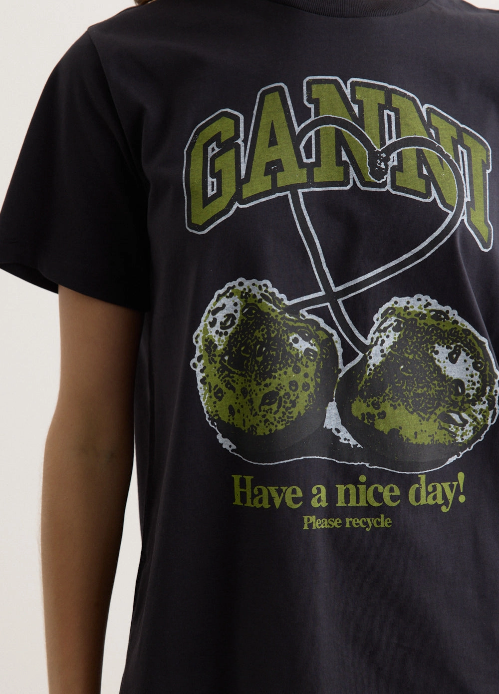 Basic Jersey Cherry Relaxed T-Shirt