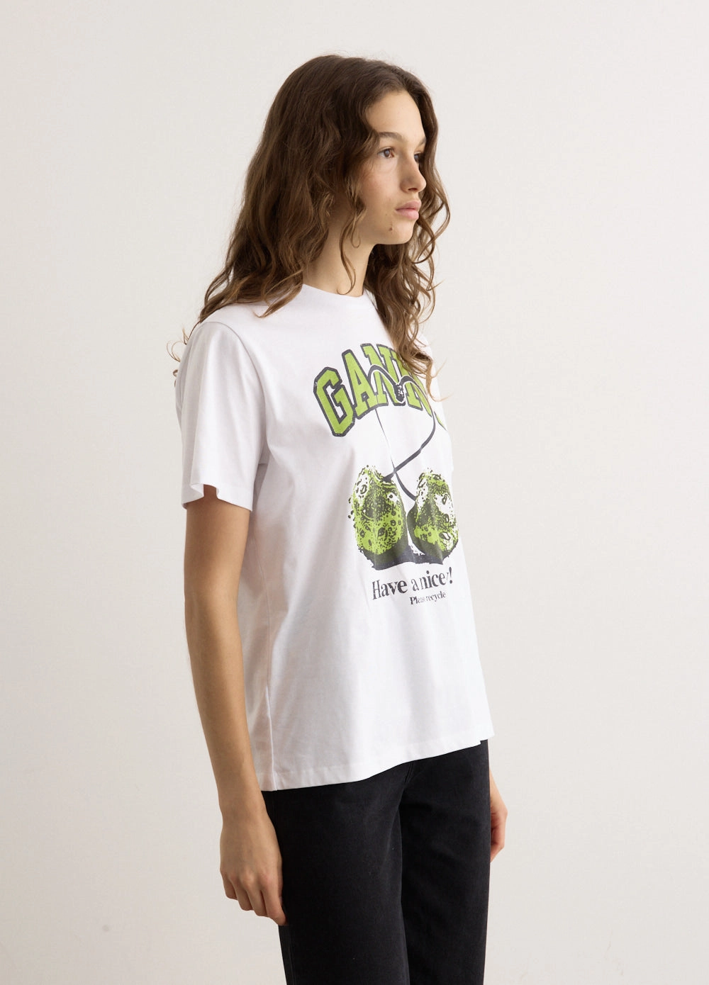 Basic Jersey Cherry Relaxed T-Shirt