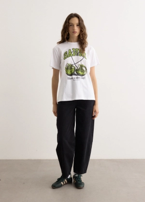 Basic Jersey Cherry Relaxed T-Shirt