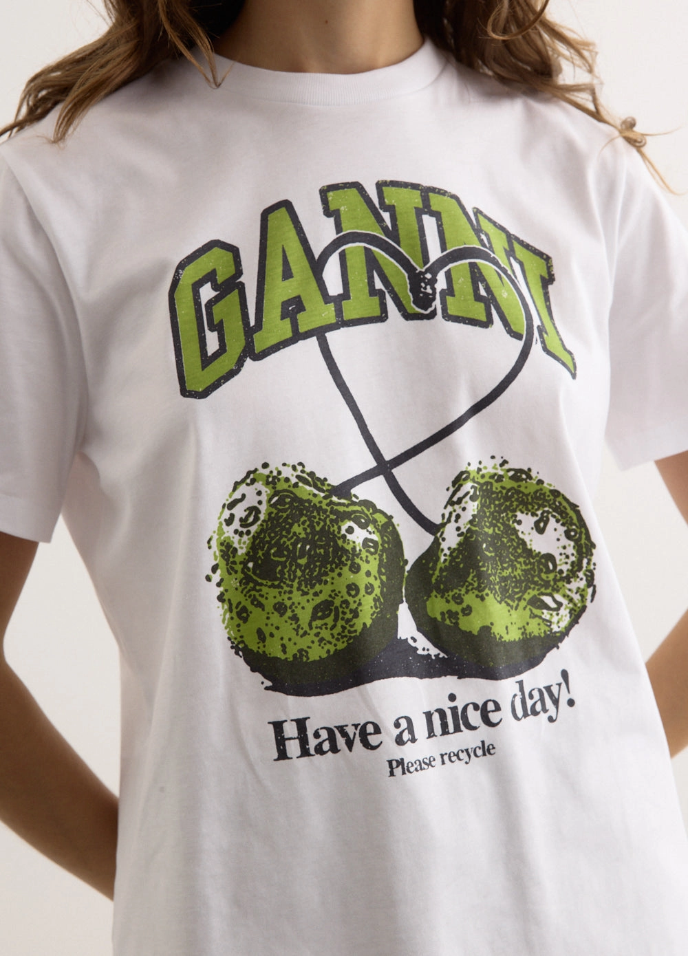 Basic Jersey Cherry Relaxed T-Shirt