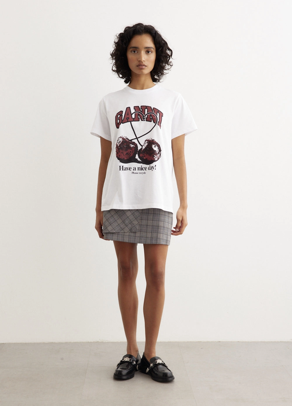 Basic Jersey Cherry Relaxed T-Shirt