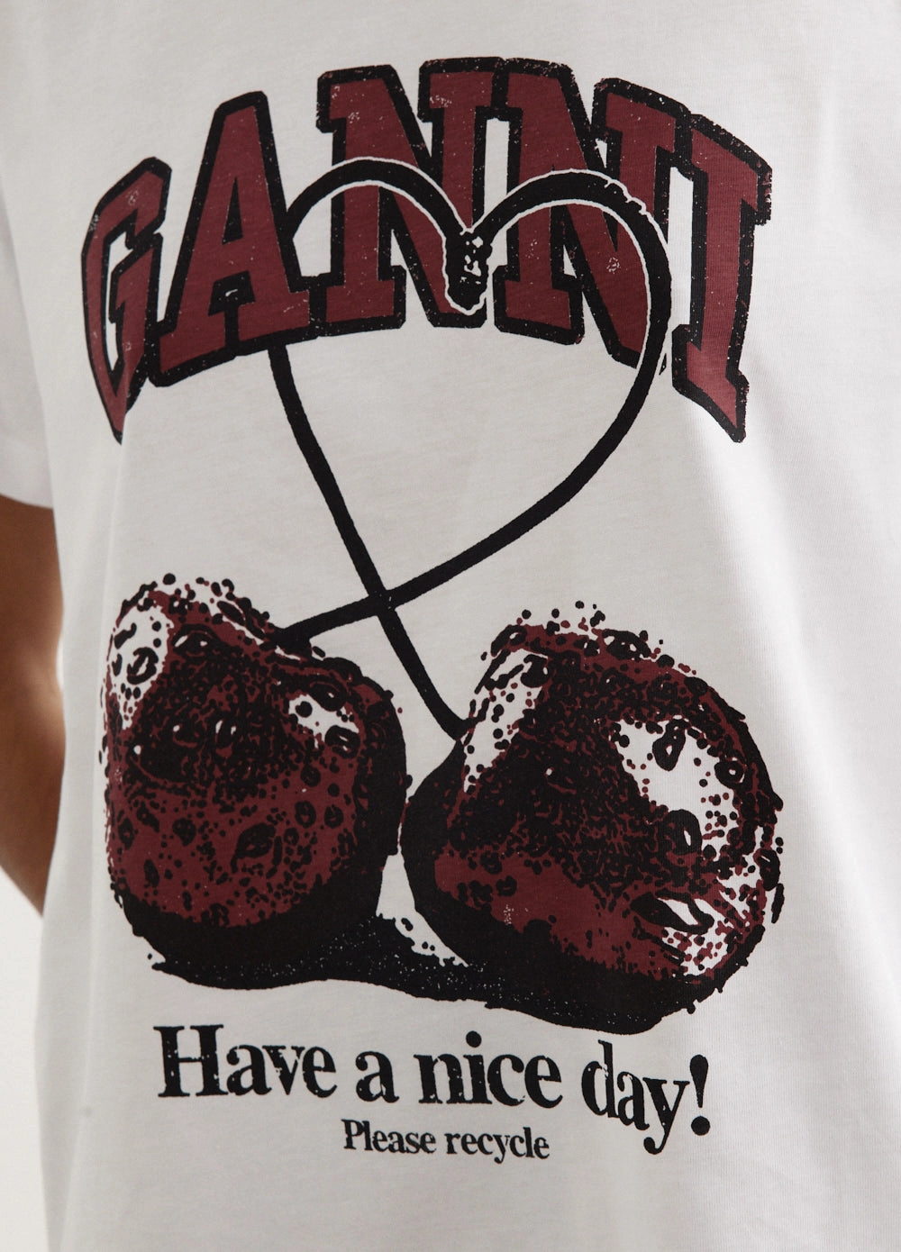 Basic Jersey Cherry Relaxed T-Shirt