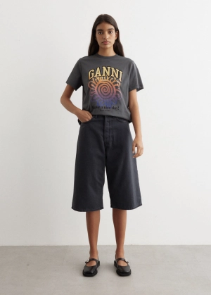 Basic Jersey Flower Relaxed T-Shirt