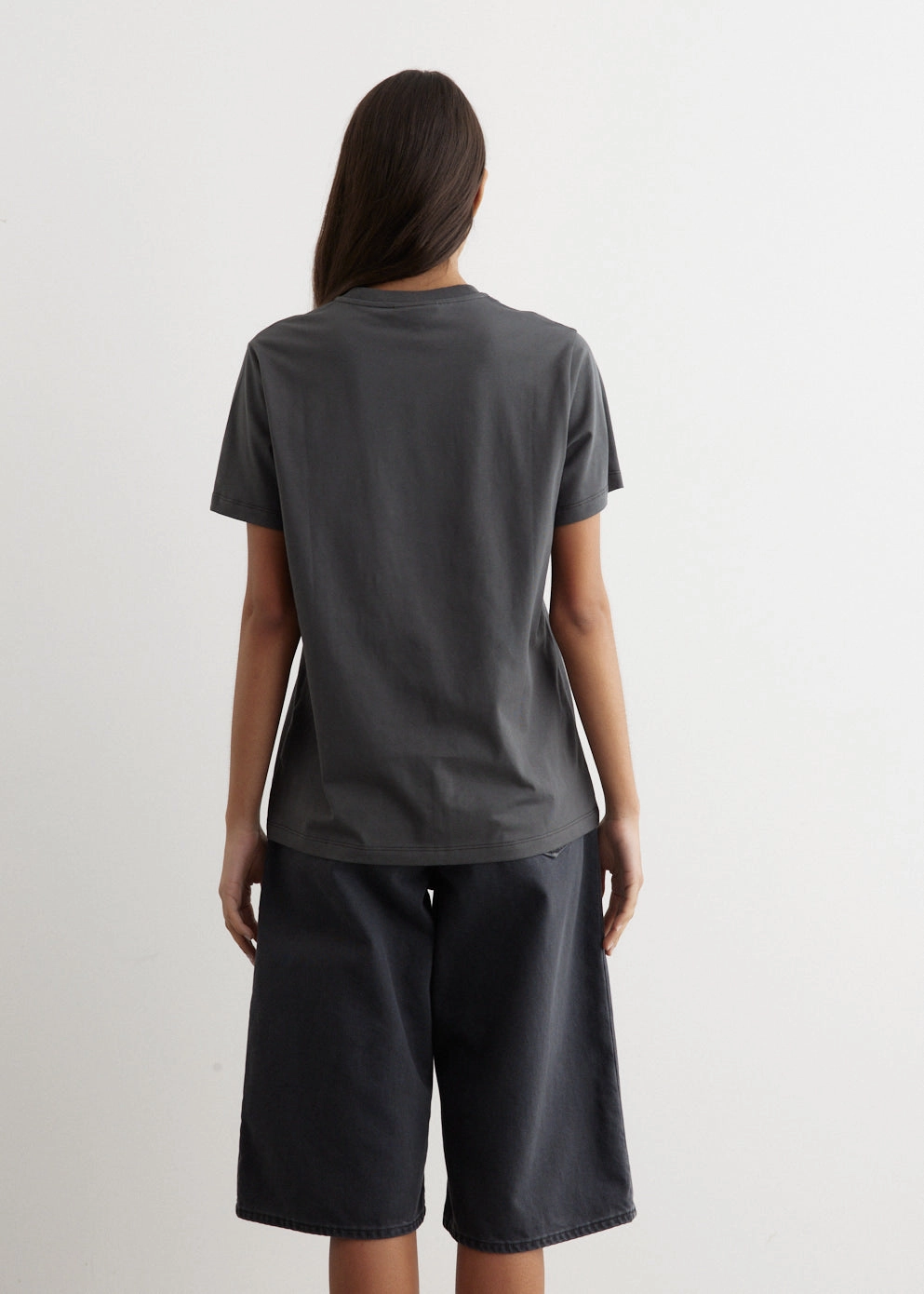 Basic Jersey Flower Relaxed T-Shirt