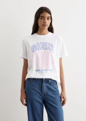 Basic Jersey Flower Relaxed T-Shirt