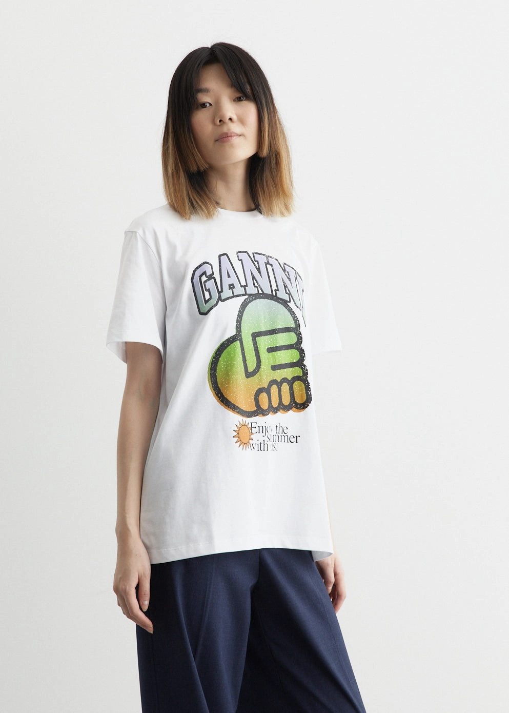 Basic Jersey Ganni Relaxed T-Shirt