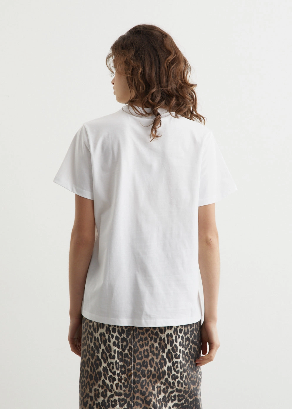 Basic Jersey Leopard Relaxed T-Shirt