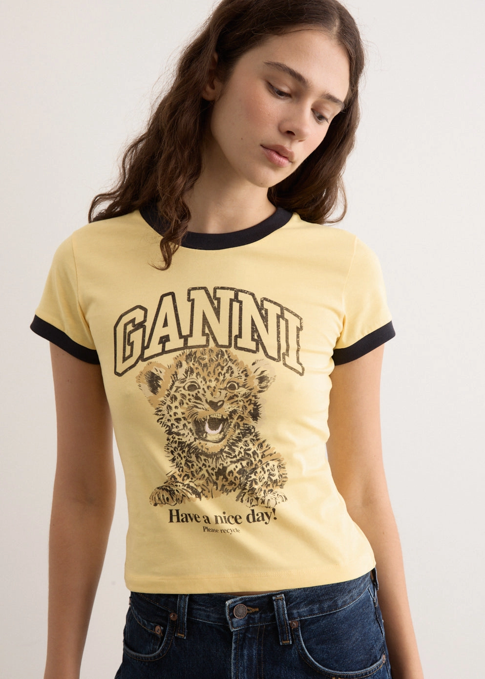 Basic Jersey Leopard Small T-Shirt