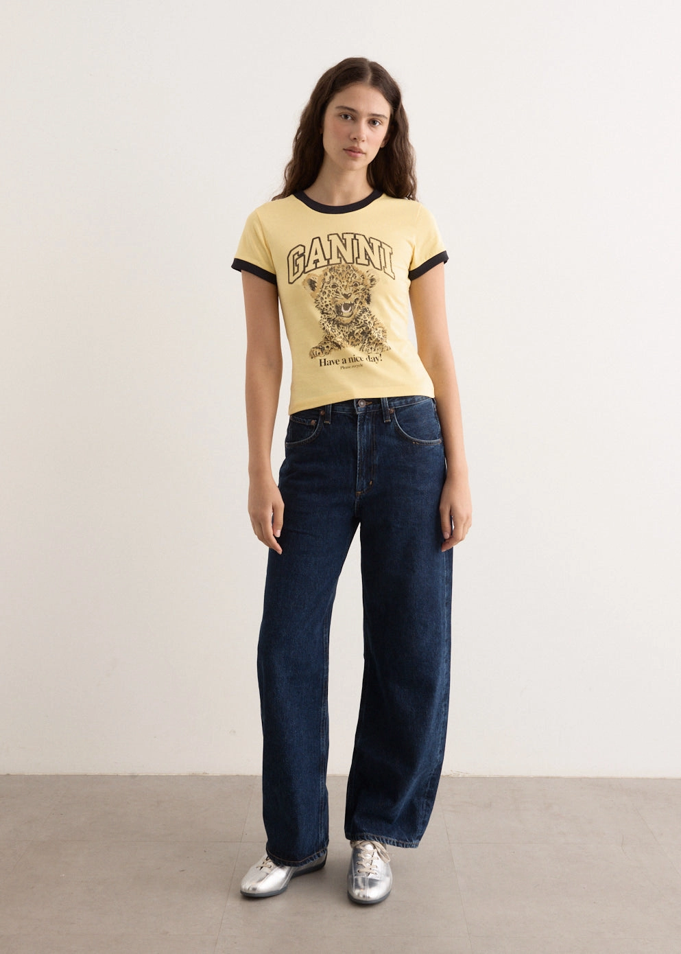Basic Jersey Leopard Small T-Shirt