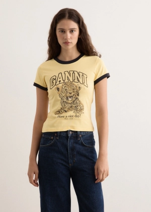 Basic Jersey Leopard Small T-Shirt