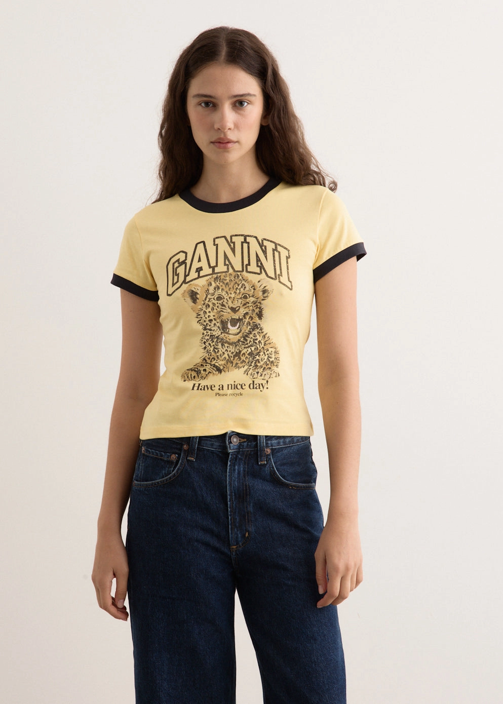 Basic Jersey Leopard Small T-Shirt