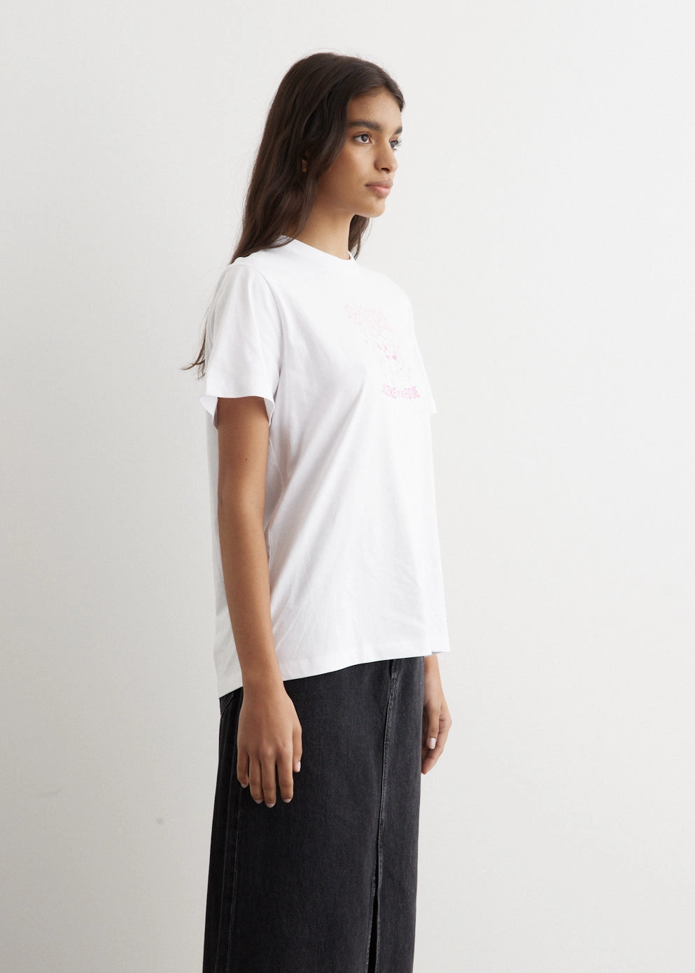Basic Jersey Pink Bunny Relaxed T-Shirt
