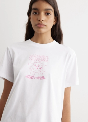 Basic Jersey Pink Bunny Relaxed T-Shirt
