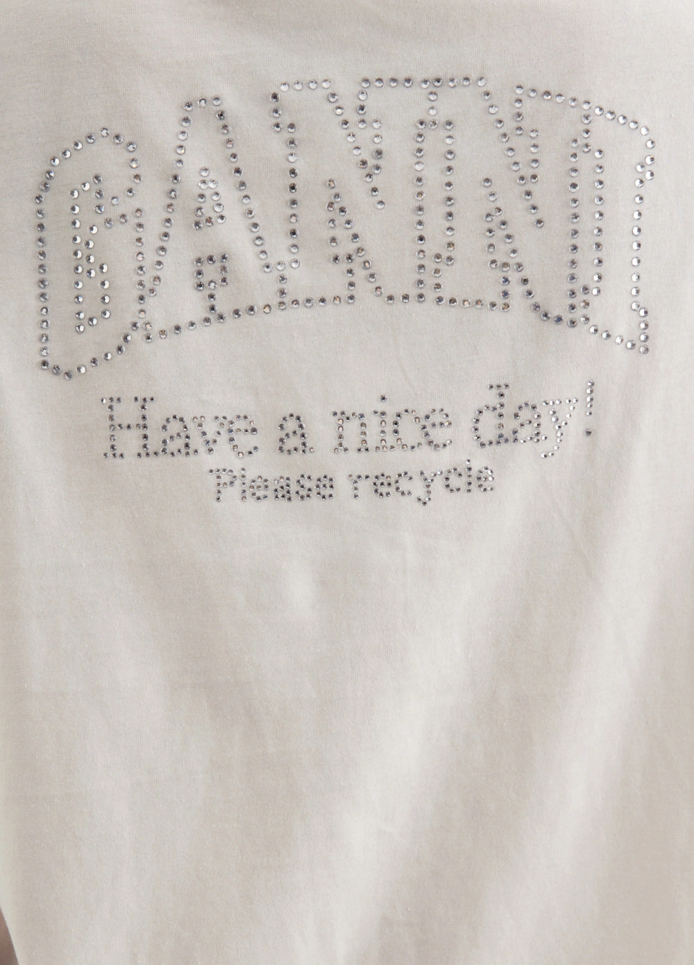 Basic Jersey Rhinestone Relaxed T-Shirt