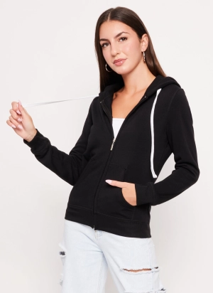 Basic Zip Front Hoodie