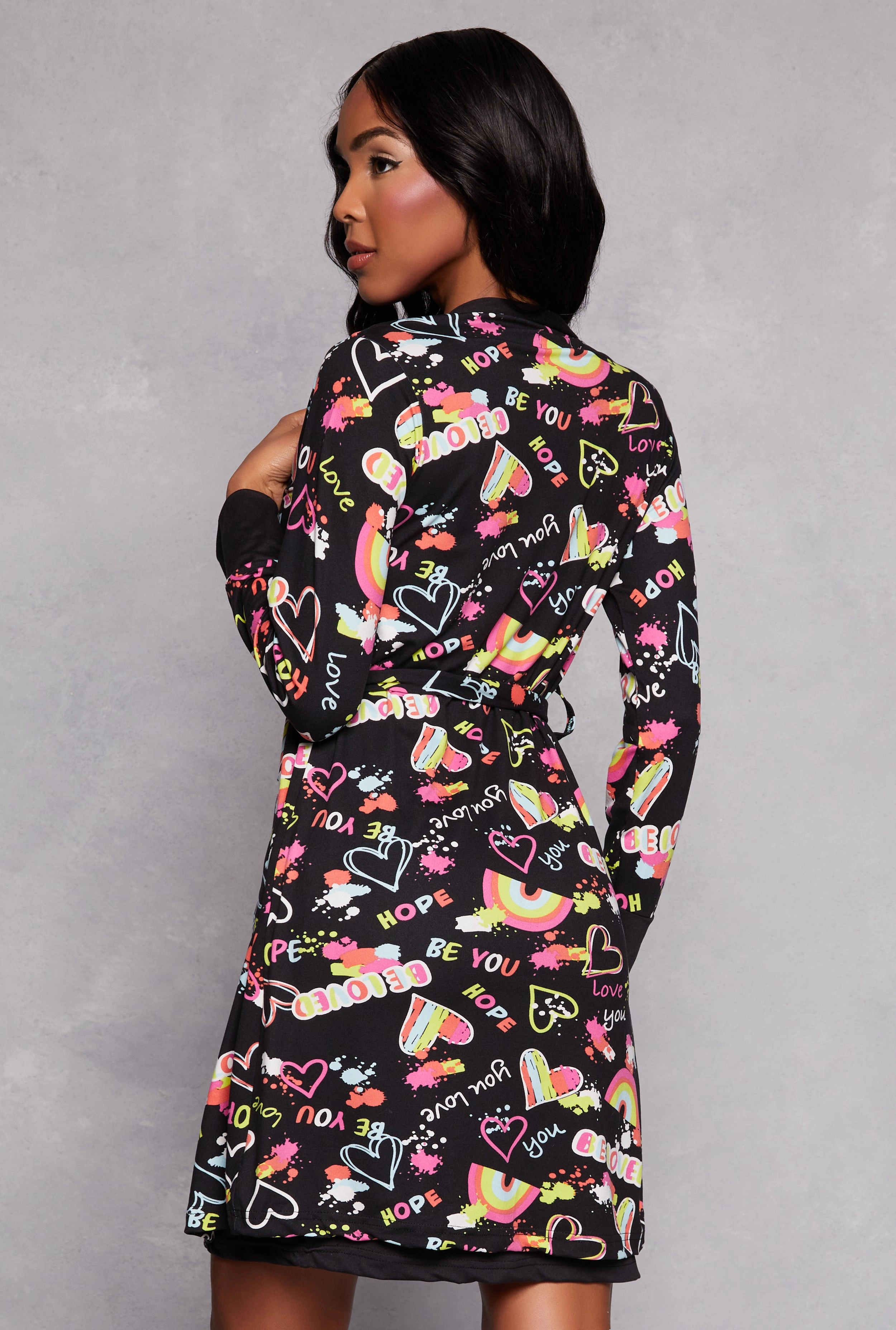 Be You Beloved Graphic Cami Nightgown with Robe