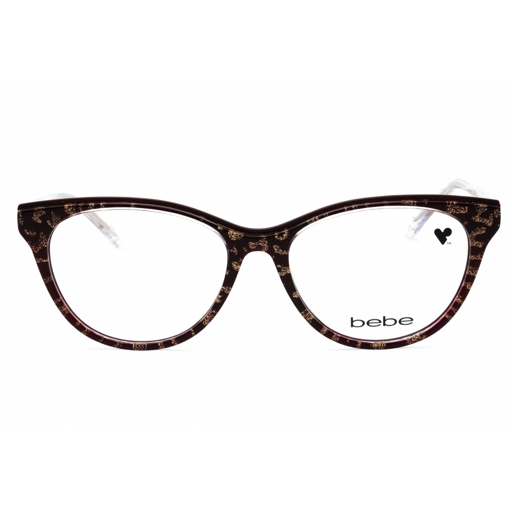 Bebe Women's Eyeglasses - Burgundy Acetate Full Rim Cat Eye Shape Frame | BB5189 610