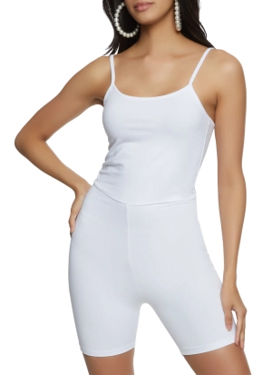 Bike Short Cami Romper