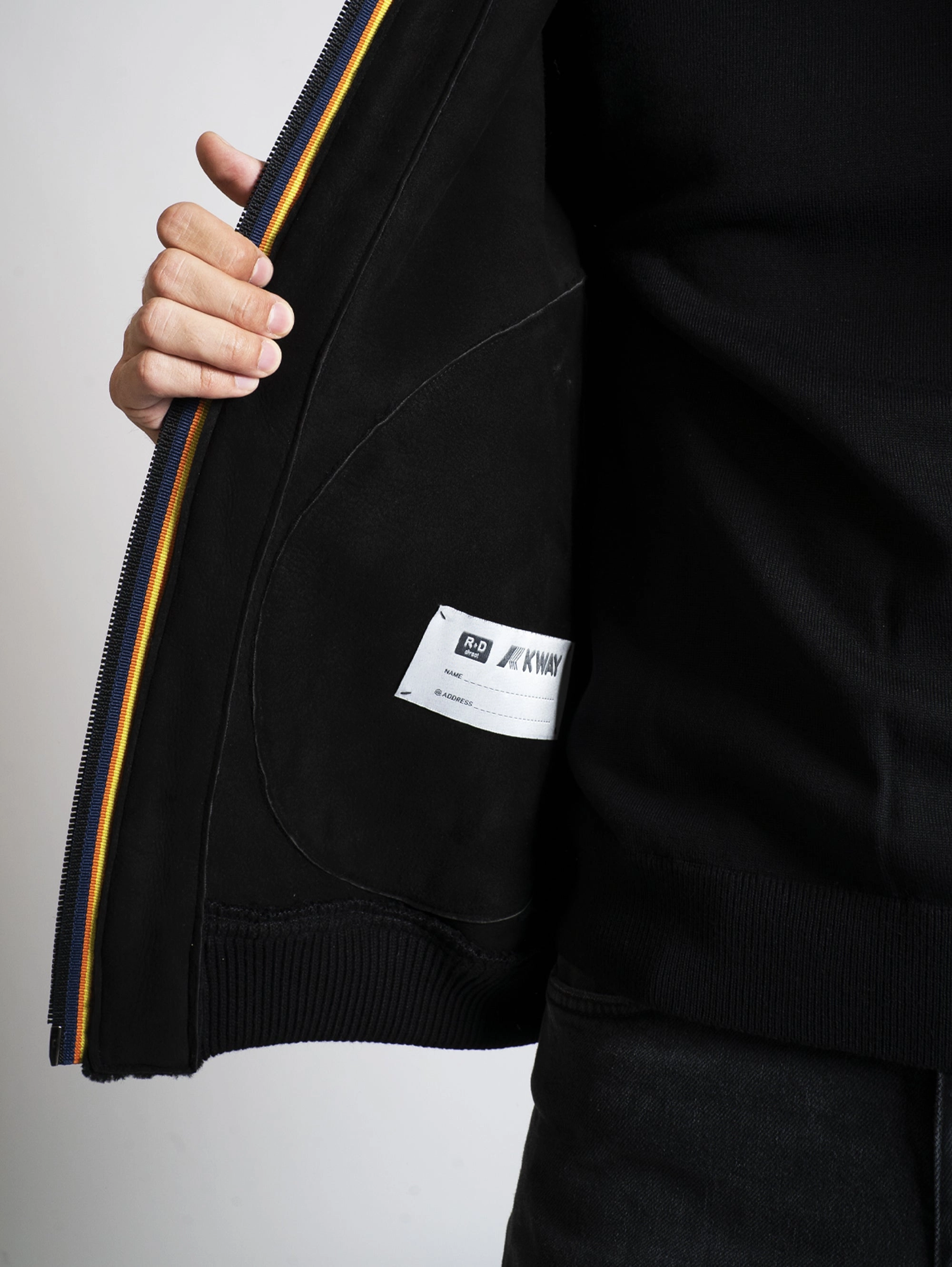 Black Sheepskin Bomber