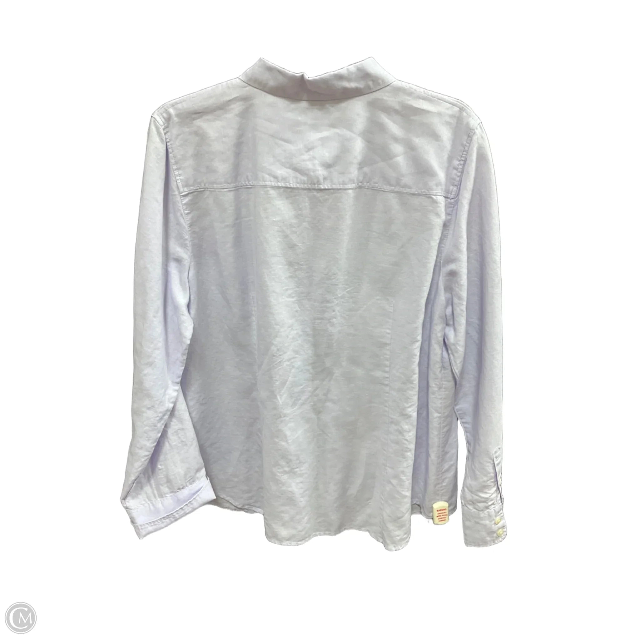 Blouse Long Sleeve By J. Crew In Purple, Size: Xl