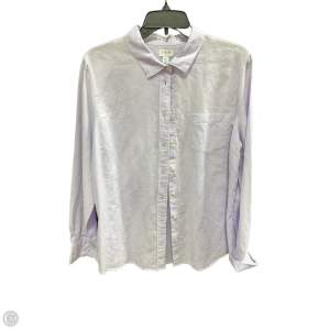 Blouse Long Sleeve By J. Crew In Purple, Size: Xl