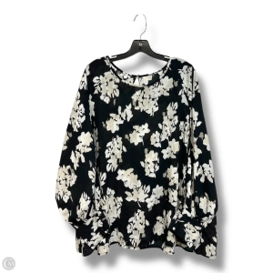 Blouse Long Sleeve By Maurices In Floral Print, Size: 3x
